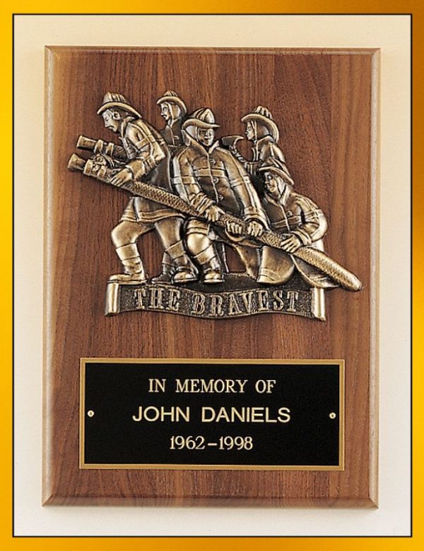 Firematic Awards-LASER ENGRAVABLE BRASS PLATE P3