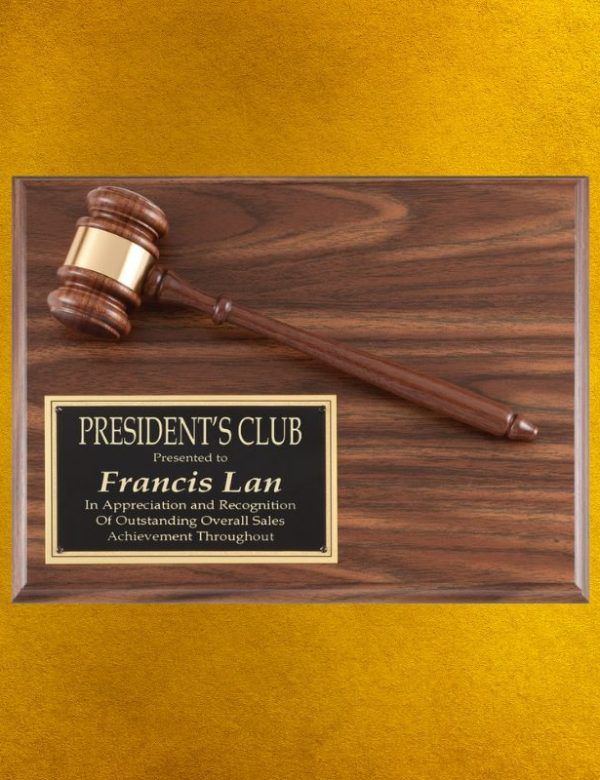 WALNUT GAVEL-STD PACK 1